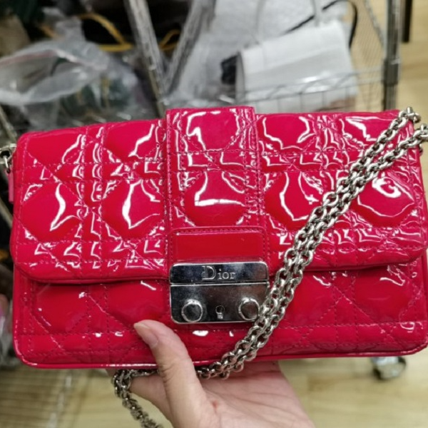 95新 Dior/迪奥 【桔夕李漂亮】miss链条包小号漆皮/BG22014057