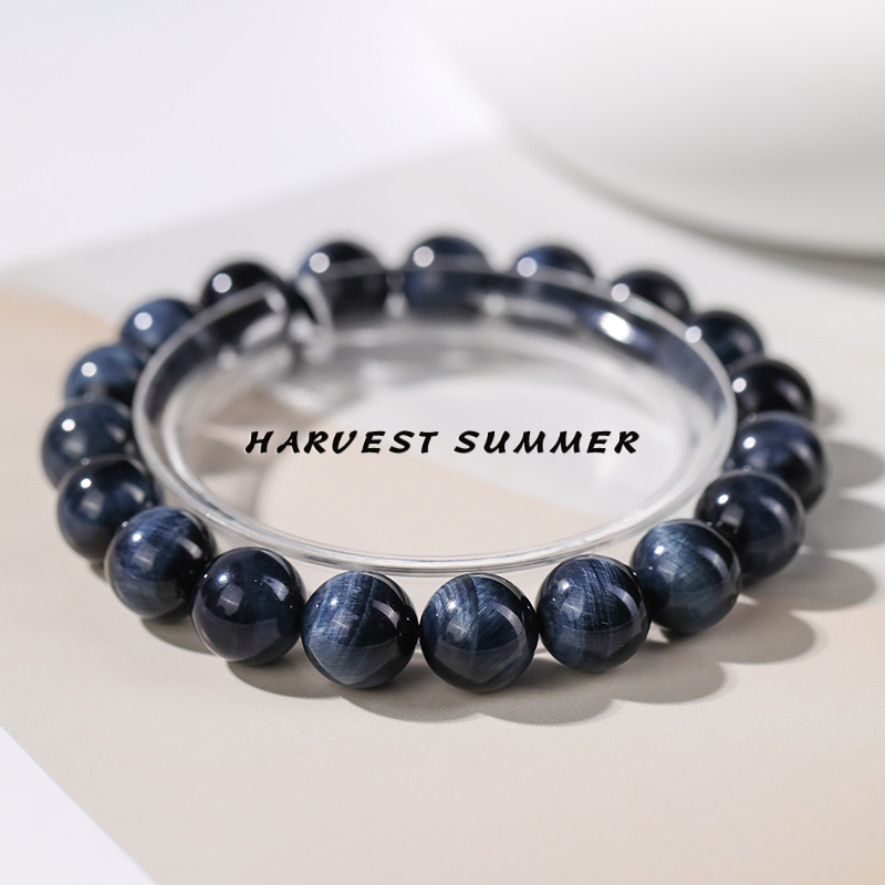 【徐艺洋同款】天然蓝虎眼石手串多样性发其一SX04