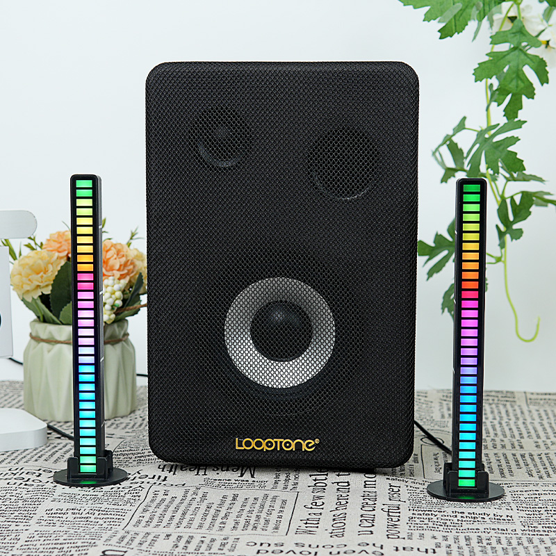 LoopTone音响搭配件声控灯音乐氛围感应拾音节奏声控同步分贝灯