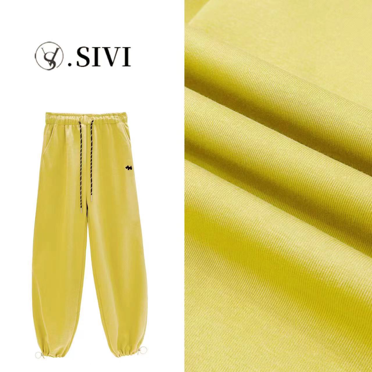 熙薇休闲束脚卫裤【黄道吉日】秋冬新款时尚百搭裤F6699