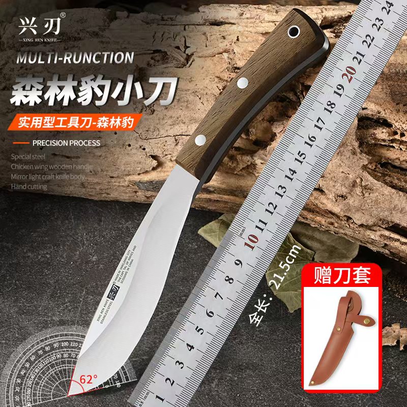 兴刃新款家用户外水果刀家用便携式露营刀多功能刀锋利瓜果刀