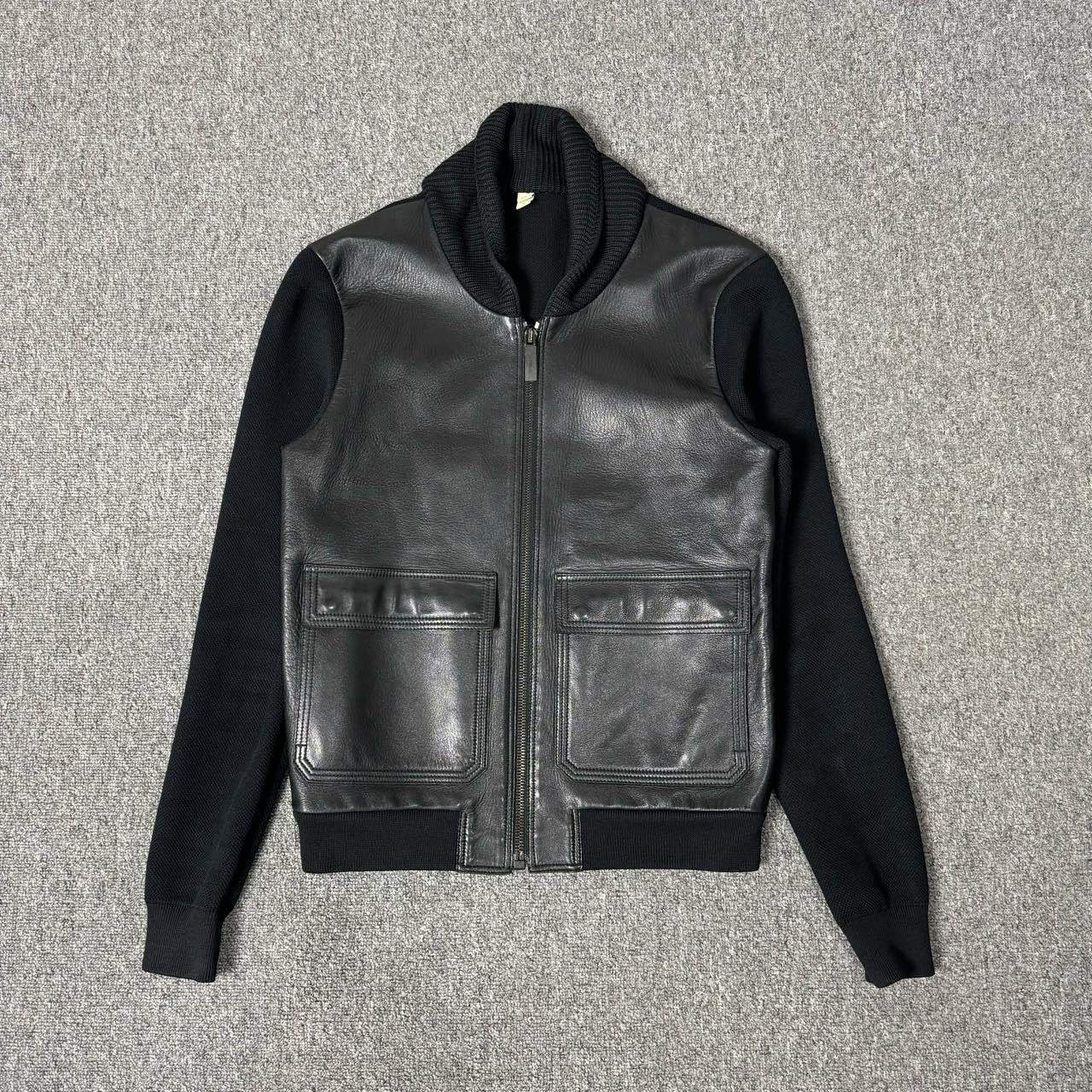 Burberry巴宝莉 皮衣拼接夹克外套 高工价款 M码99新 7972314
