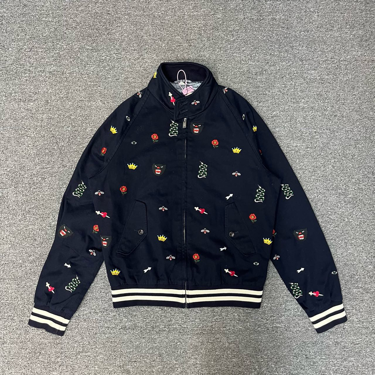Gucci古驰 刺绣飞行员夹克 全新带吊牌50码