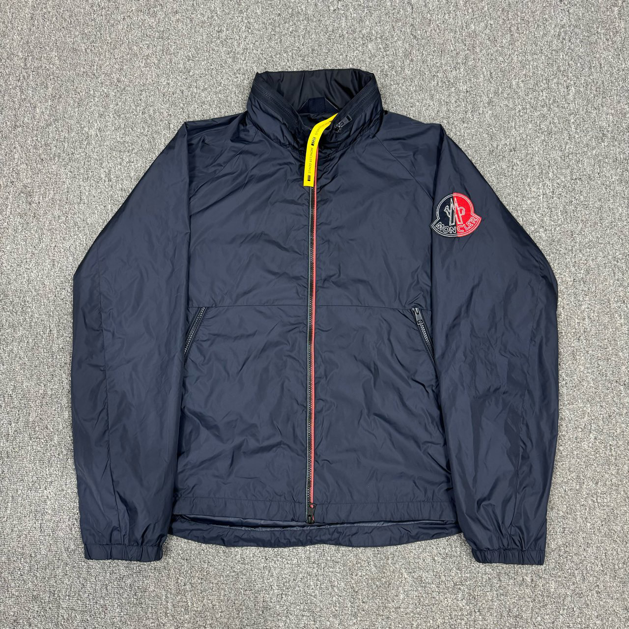 Moncler蒙口 藏蓝色AMASTAN冲锋衣夹克外套 5码99新 10442942
