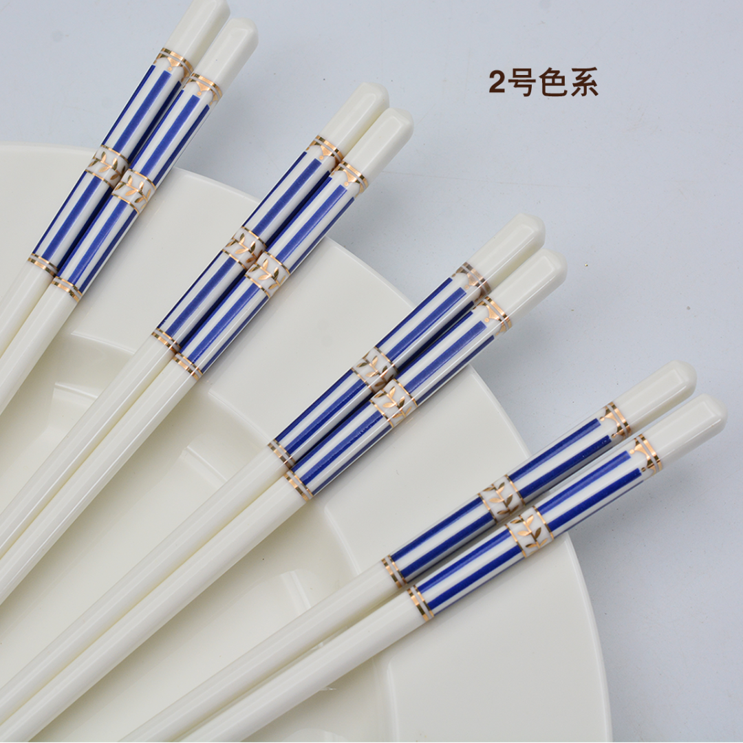 【她瓷】陶瓷筷子10双 高档家用创意清洗防滑卫生环保防霉