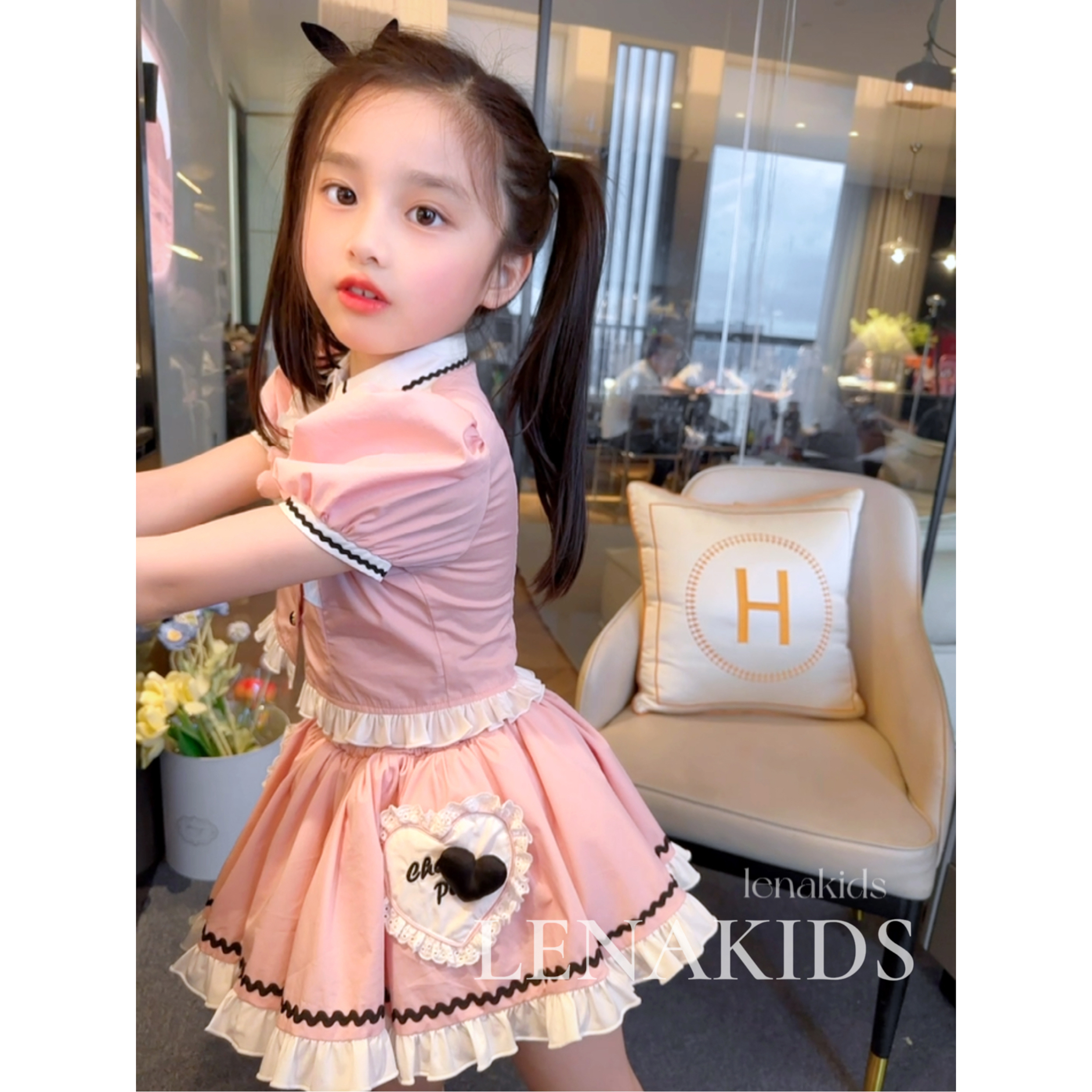 【年终狂欢】Lolita泡泡袖jk套裙甜美洋气女童套装23050501