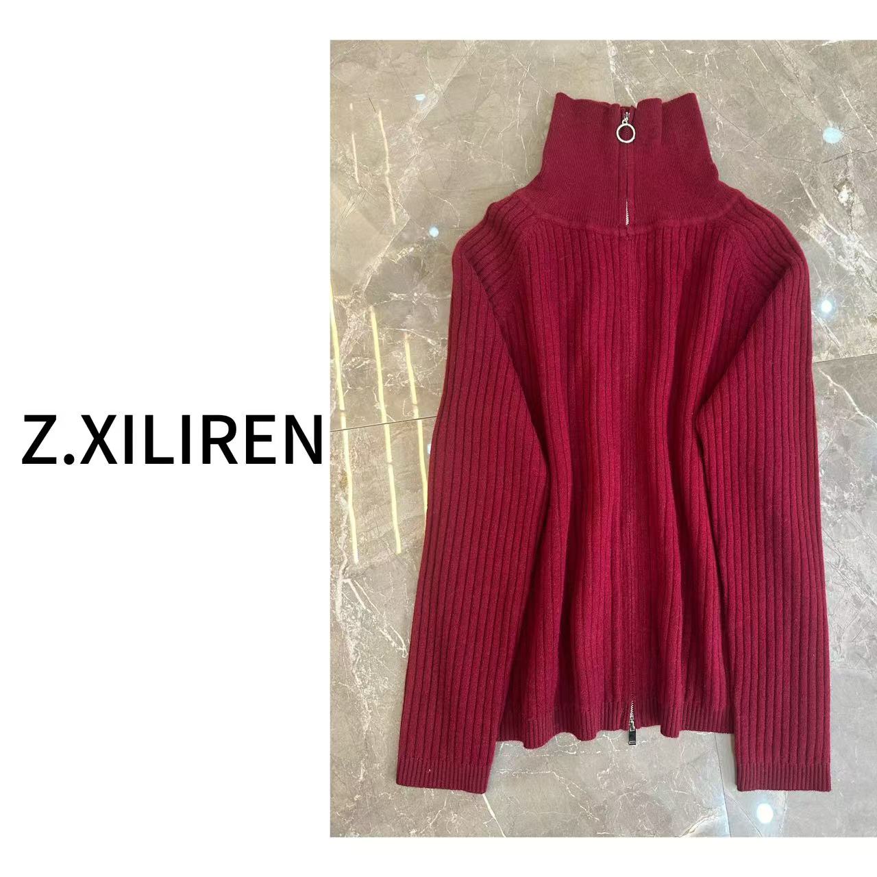 #秋冬厚款 女士全羊毛拉链衫针织衫打底外穿都好看