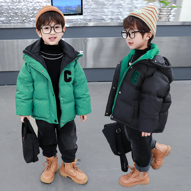 男童羽绒服冬季儿童冬装外套加厚2025新款宝宝棉袄洋气小童棉衣潮
