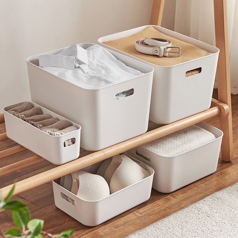 【拍一发三】特大号带盖收纳箱塑料杂物衣柜玩具被子化妆品收纳盒