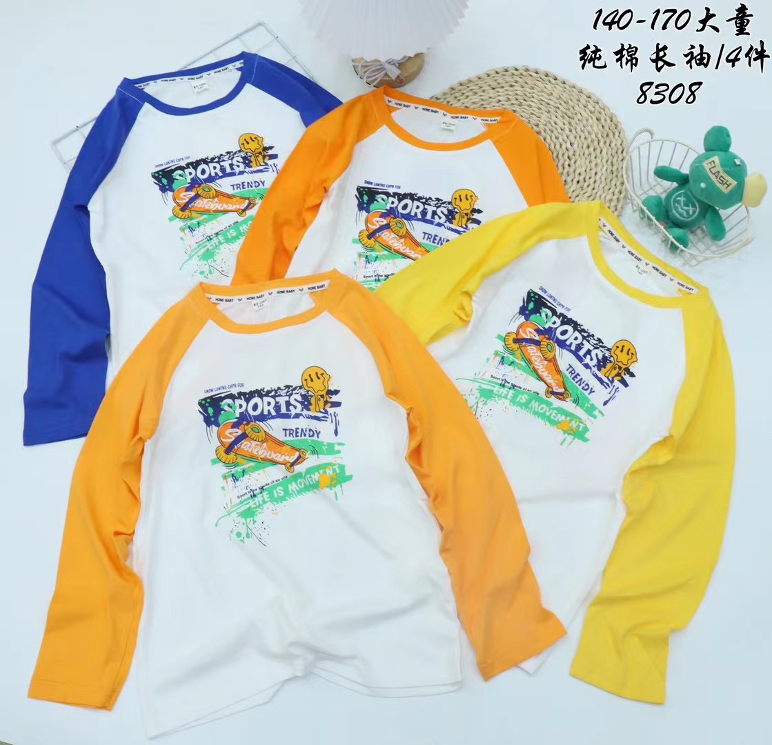 新款百搭插肩袖打底T