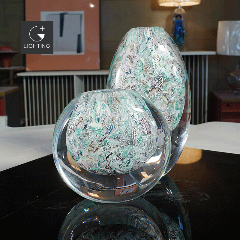 【孔雀羽】凯哥原创手作琉璃摆件创意欧式家用简约