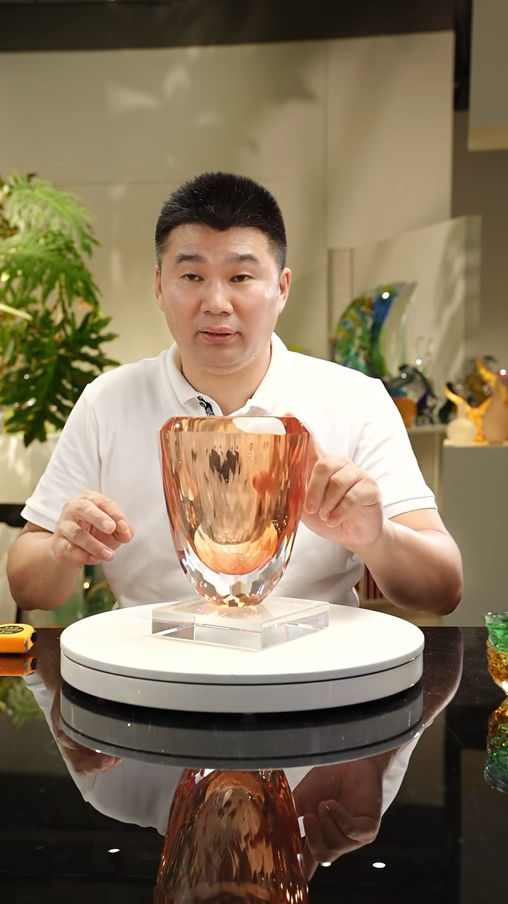 【闪购商品】琉璃手工艺品福利切面花瓶9号