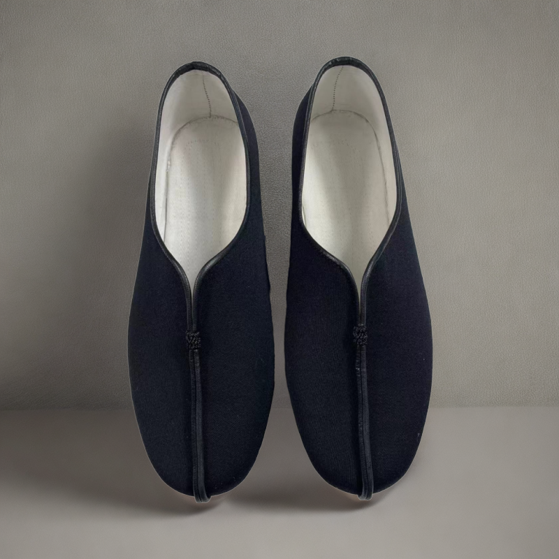 传统礼服呢单合脸洒鞋千层底透气软底防滑老北京布鞋休闲圆口