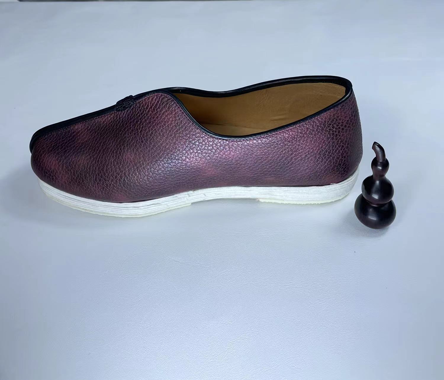 纯手工软底舒适透气养脚时尚底帮单鞋休闲男皮鞋男款复古商务夏季