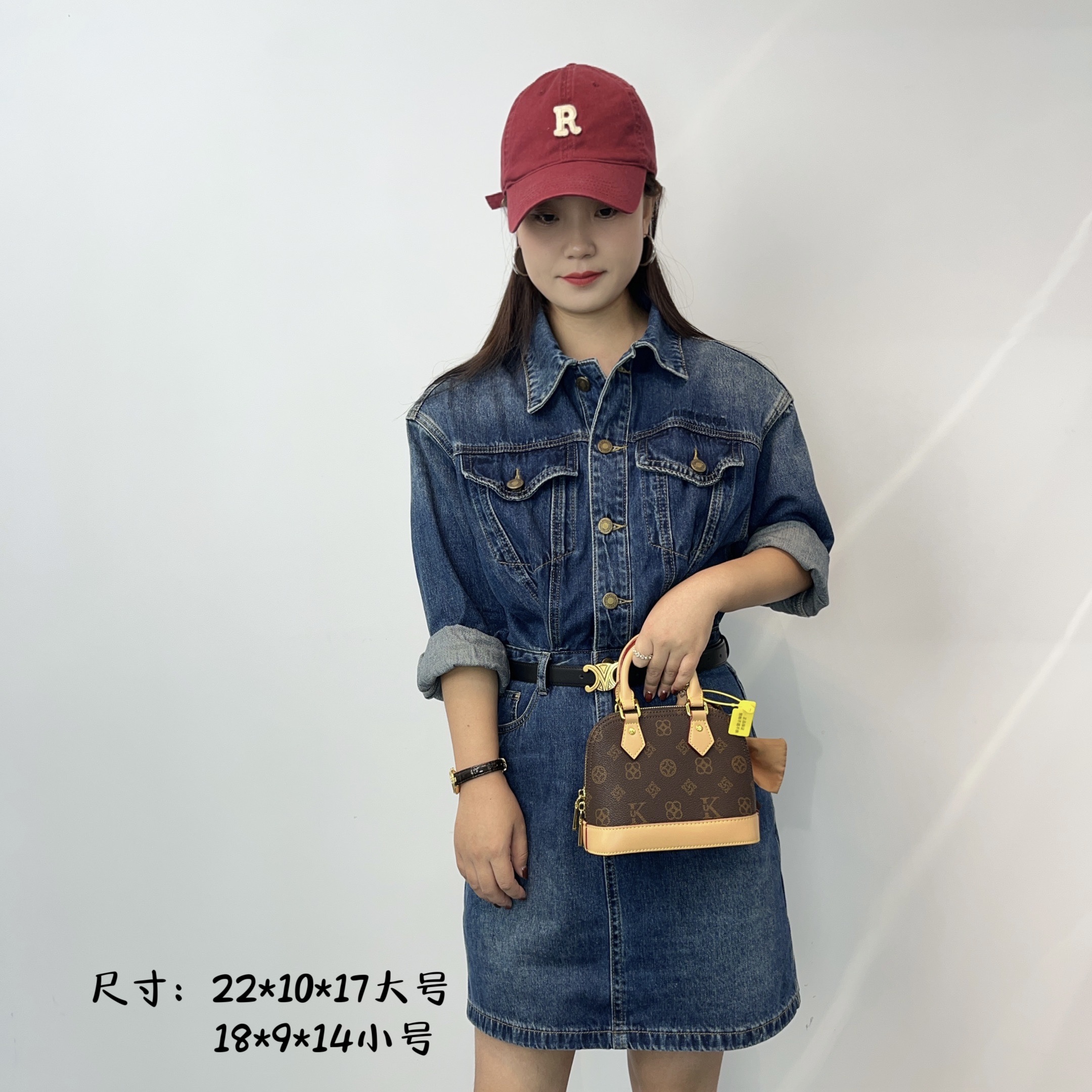 贝壳包（咖啡杏）潮流高品质经典单肩斜挎包