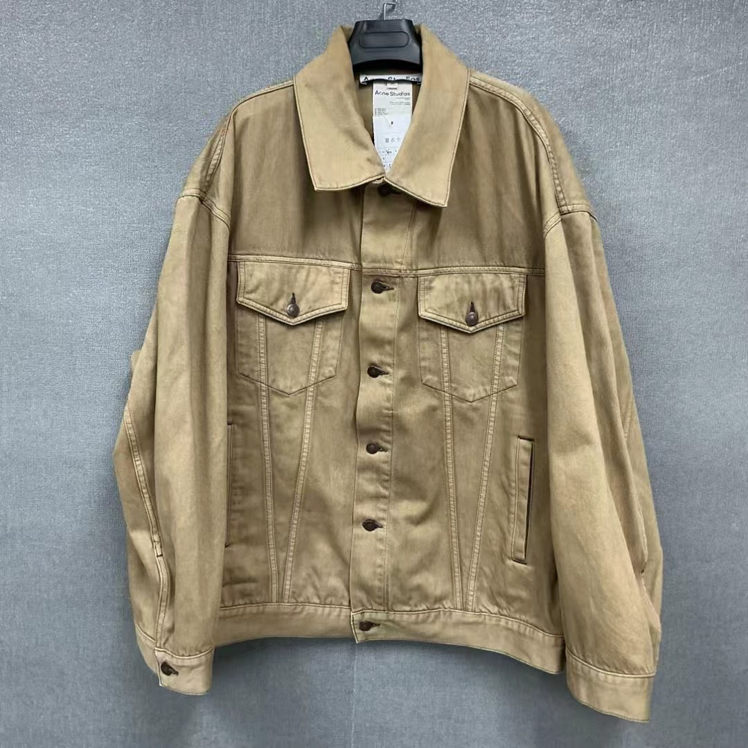 99新 Acne studio 纯色后背老虎印花夹克外套S/M