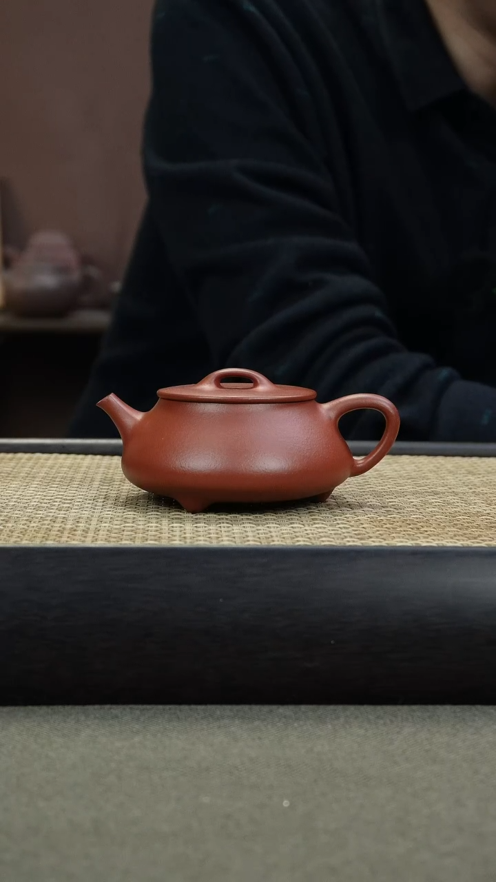 【闪购商品】紫砂茶壶平盖石瓢 145CC