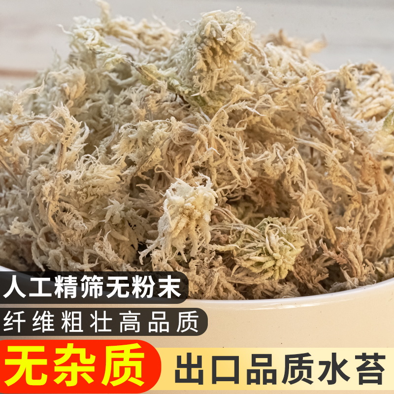 精筛水苔无杂质智利干水苔蝴蝶兰花专用营养土苔藓石斛食虫植物