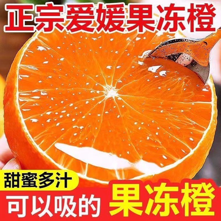 A四川眉山爱媛38号果冻橙鲜摘现发坏果包赔2-9斤水分足甜新鲜水果
