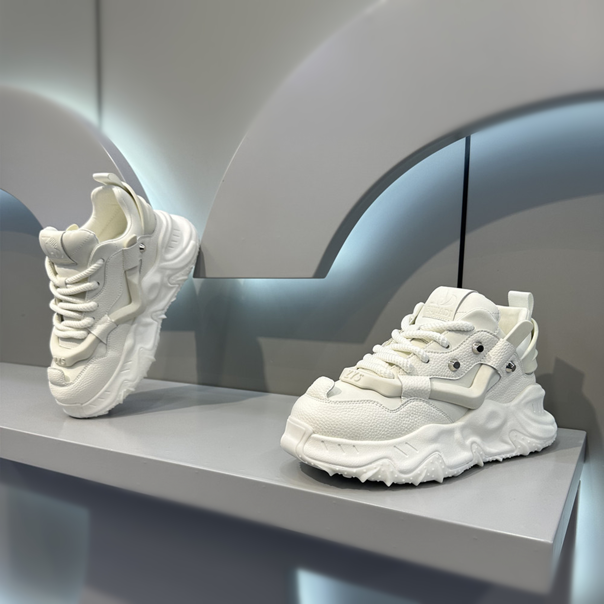 2023秋季新款炫酷时尚潮流百搭老爹鞋厚底增高舒适休闲男士潮鞋