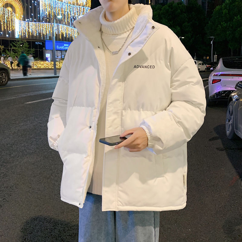 18-20岁男大学生冬装外套秋冬时尚百搭保暖棉服男生休闲面包服ins