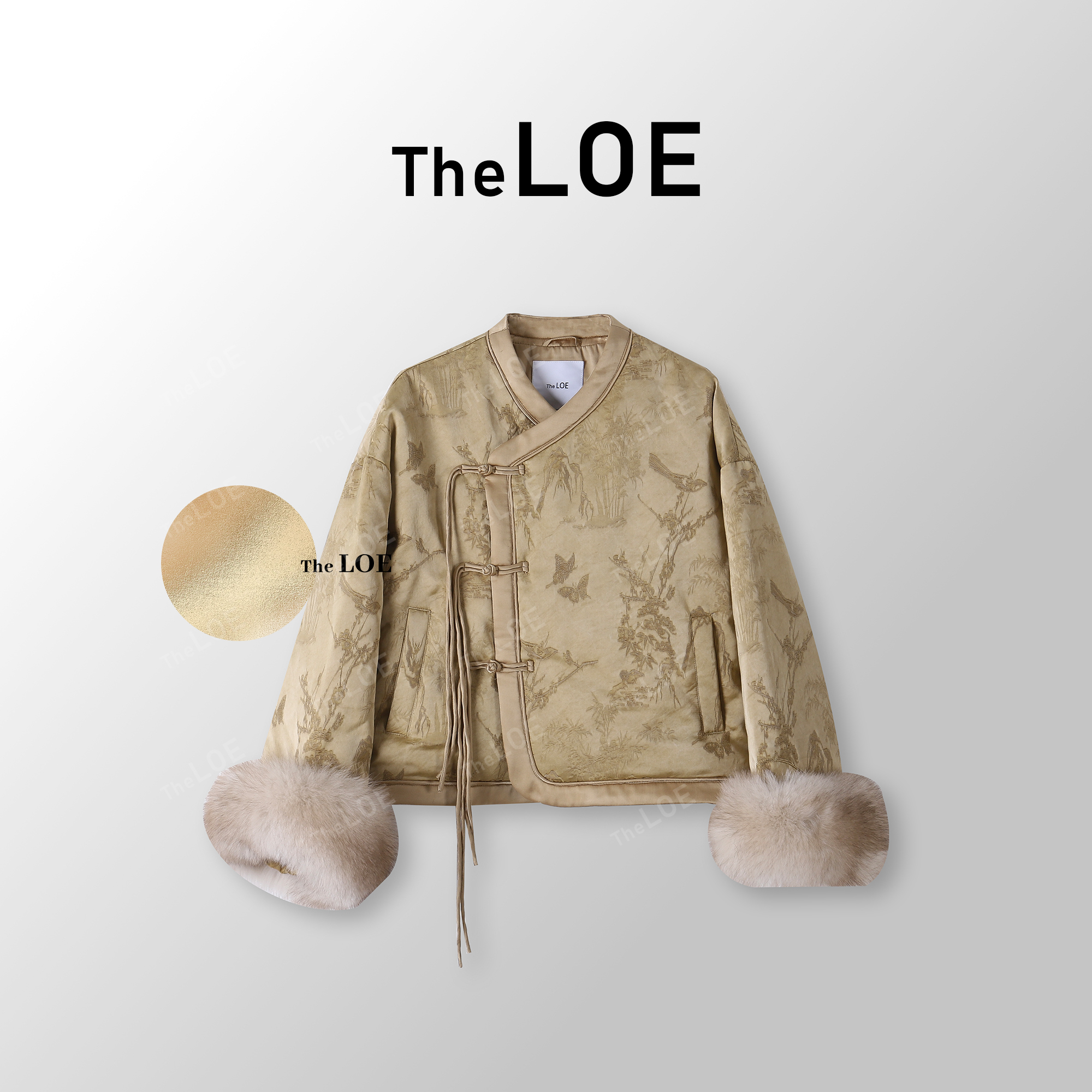 TheLOE/【山水有致- 相见欢】 狐狸毛袖 新中式鹅绒服#12.04Y-G3532