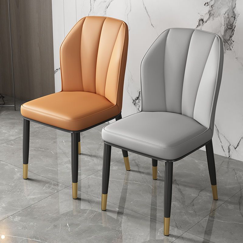 北欧轻奢餐椅现代简约网红靠背凳子餐厅皮革软包酒店餐桌椅办公椅