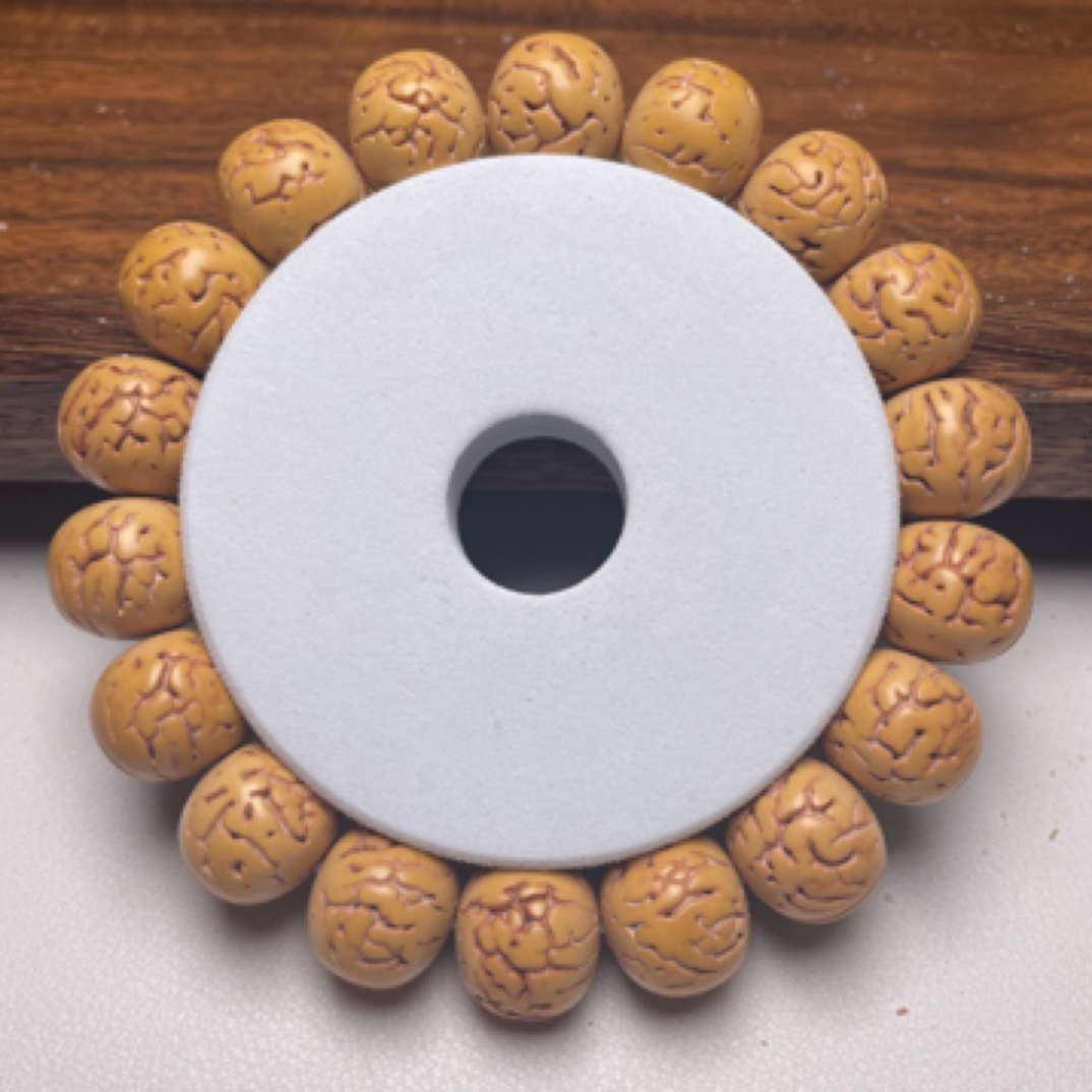 盘锦奶油核手工留纹短轴老型《霹雳》