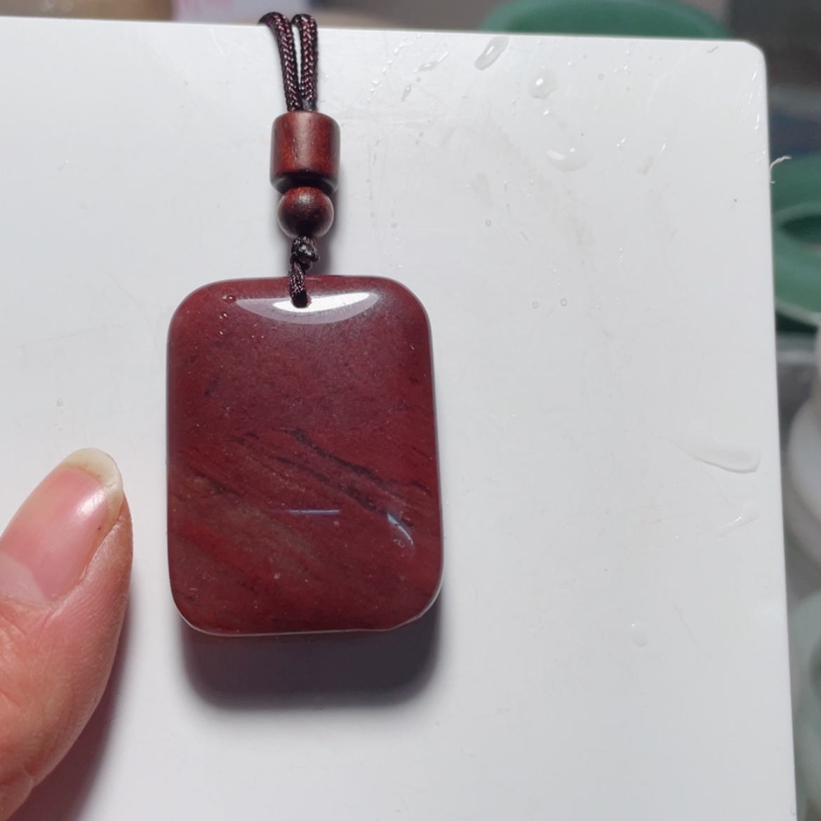 【闪购商品】石英质玉颈饰未镶嵌凤***院平安无事牌