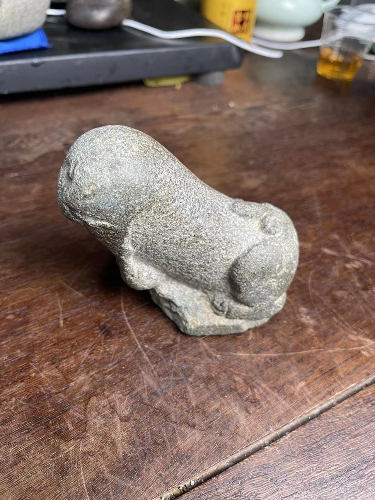 清代时期，福建闽南这一代才有青石雕镇鼓狮