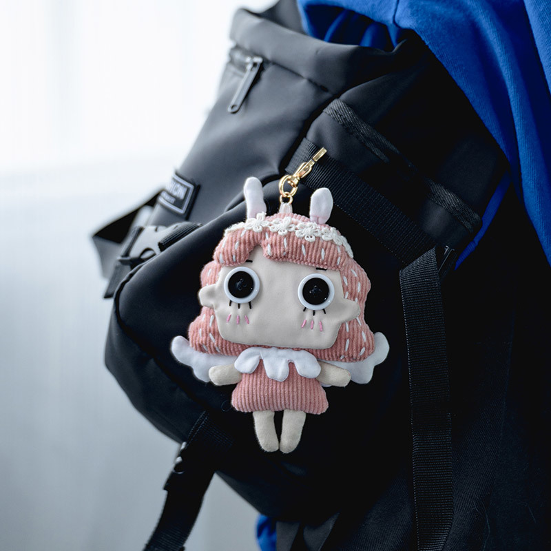 芽小七原创设计手工处女座包包可爱挂件背包书包公仔钥匙扣挂饰