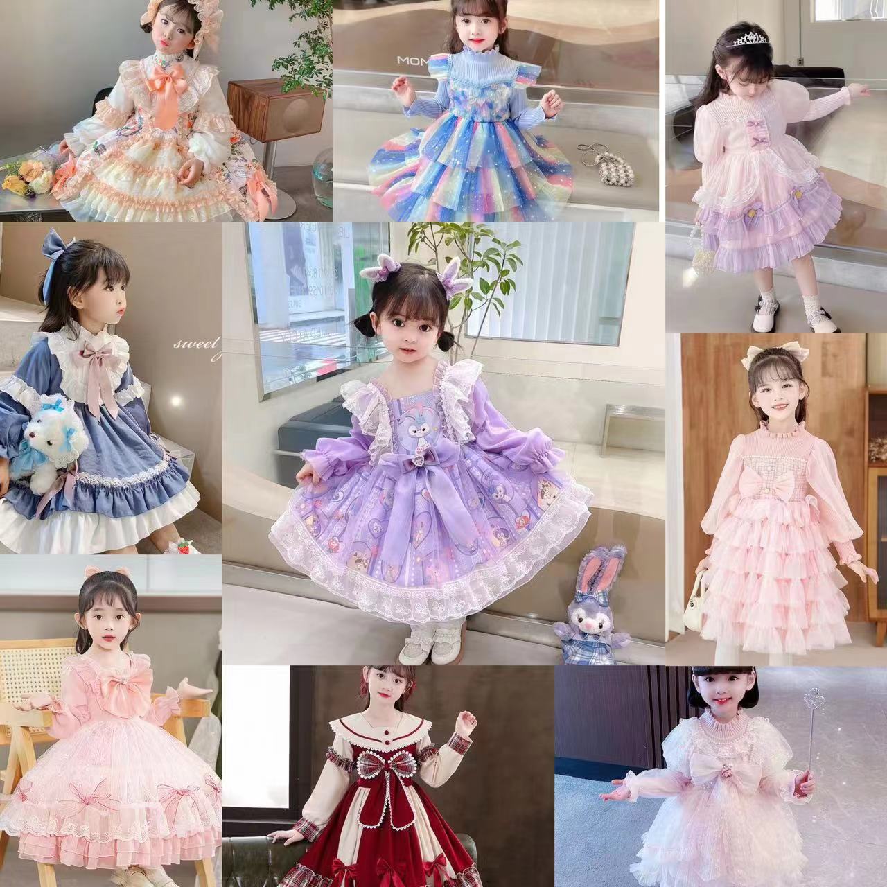 A19（听号下单)时尚甜美连衣裙女童（默认微瑕，NO退换）