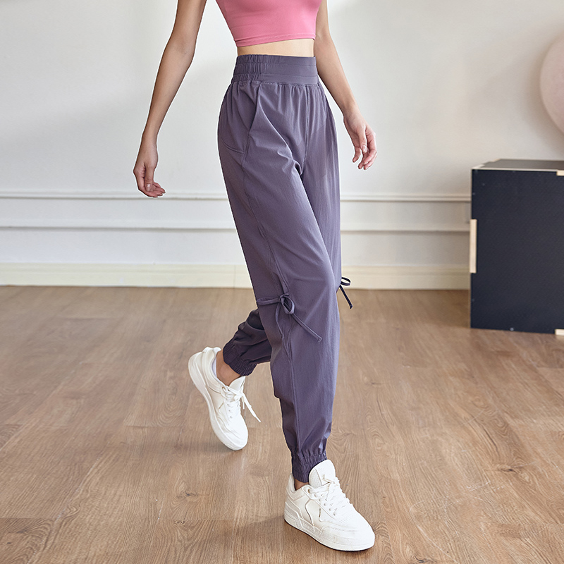 DCW宽松运动长裤女高腰显瘦跑步束脚卫裤户外休闲训练瑜伽健身裤