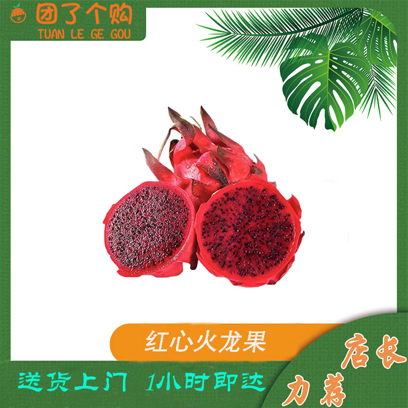 【2个装】海南红心火龙果