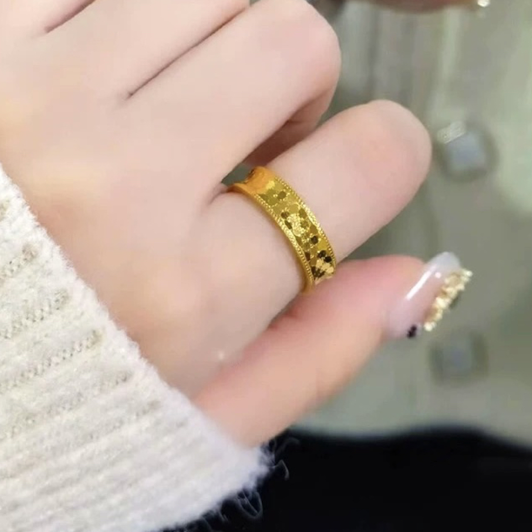 铜合金戒指 同款闪闪亮碎冰冰龙鳞戒指情侣对戒鱼鳞指环不掉色