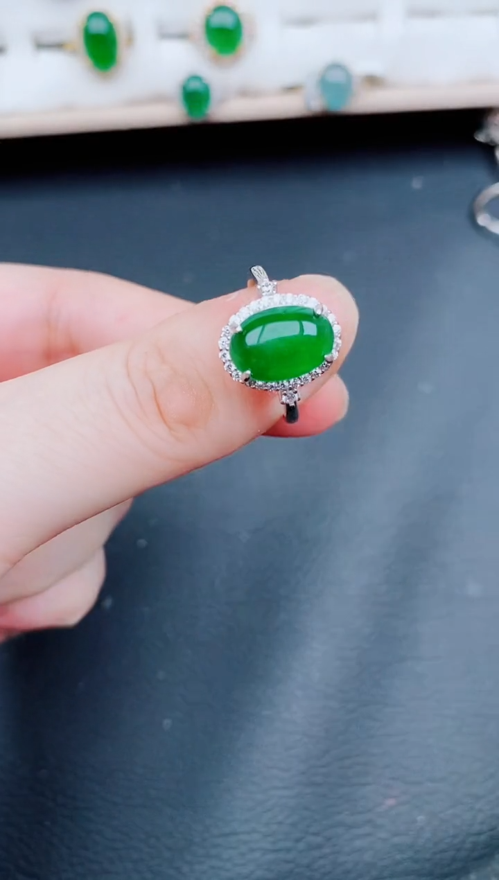 【闪购商品】翡翠戒指未镶嵌天然翡翠A货192