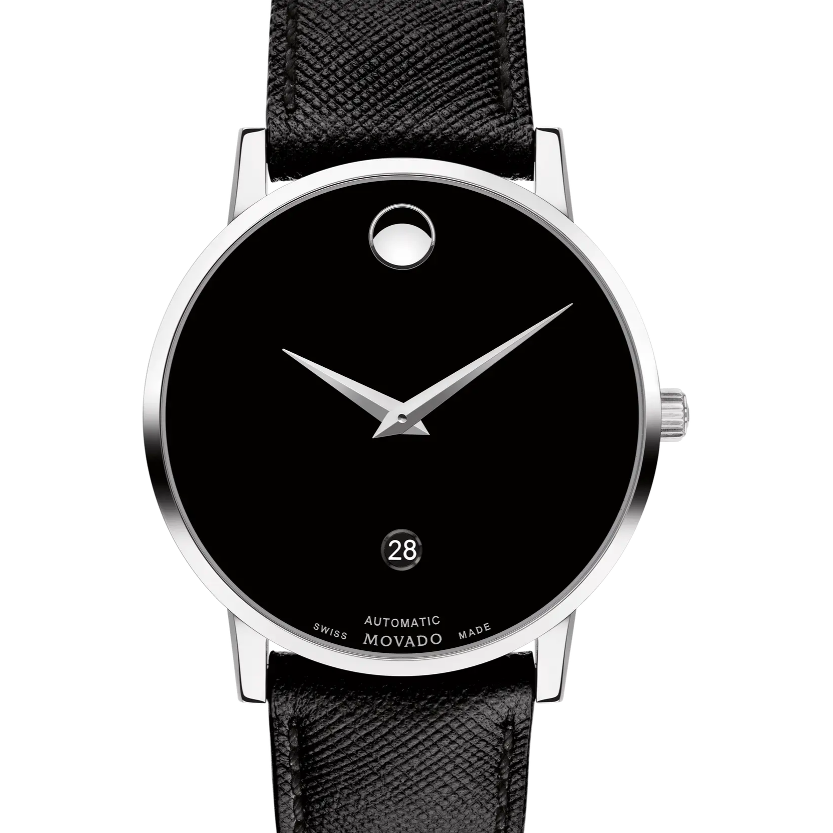 MOVADO/摩凡陀40mm 男款 博物馆 带日历 皮带机械 代