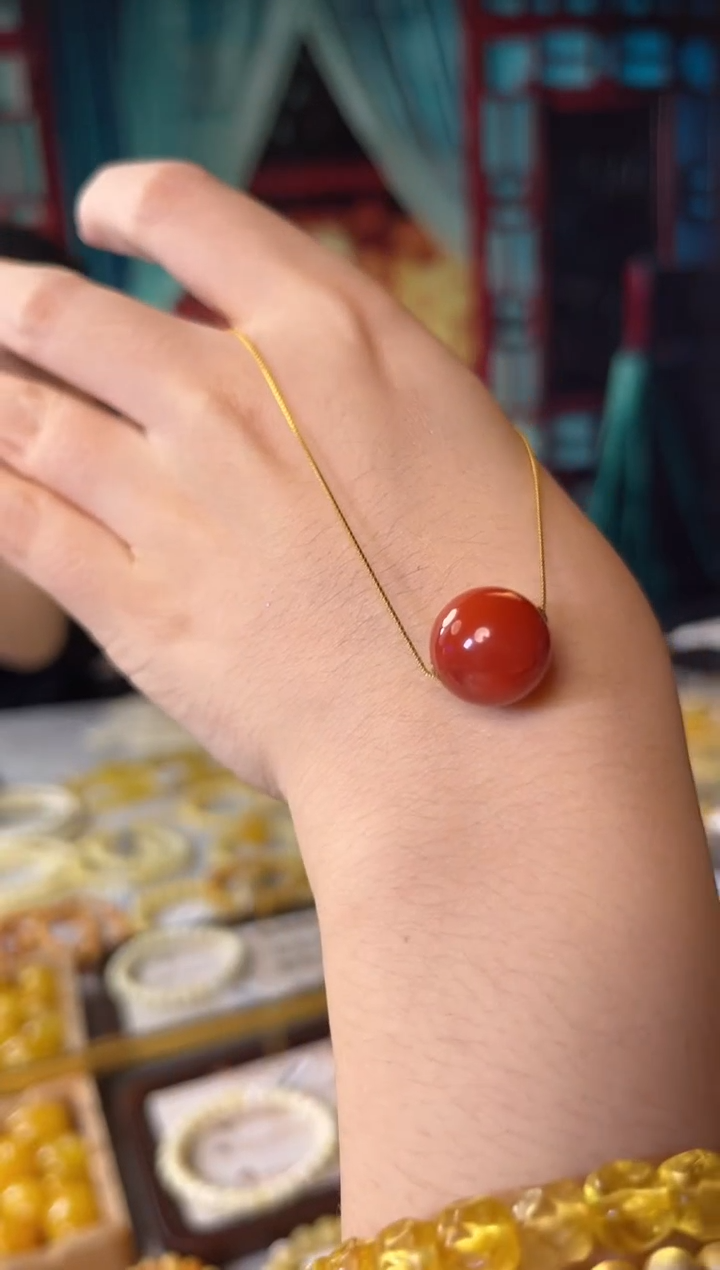 【闪购商品】南红玛瑙圆珠单珠未镶嵌路路通