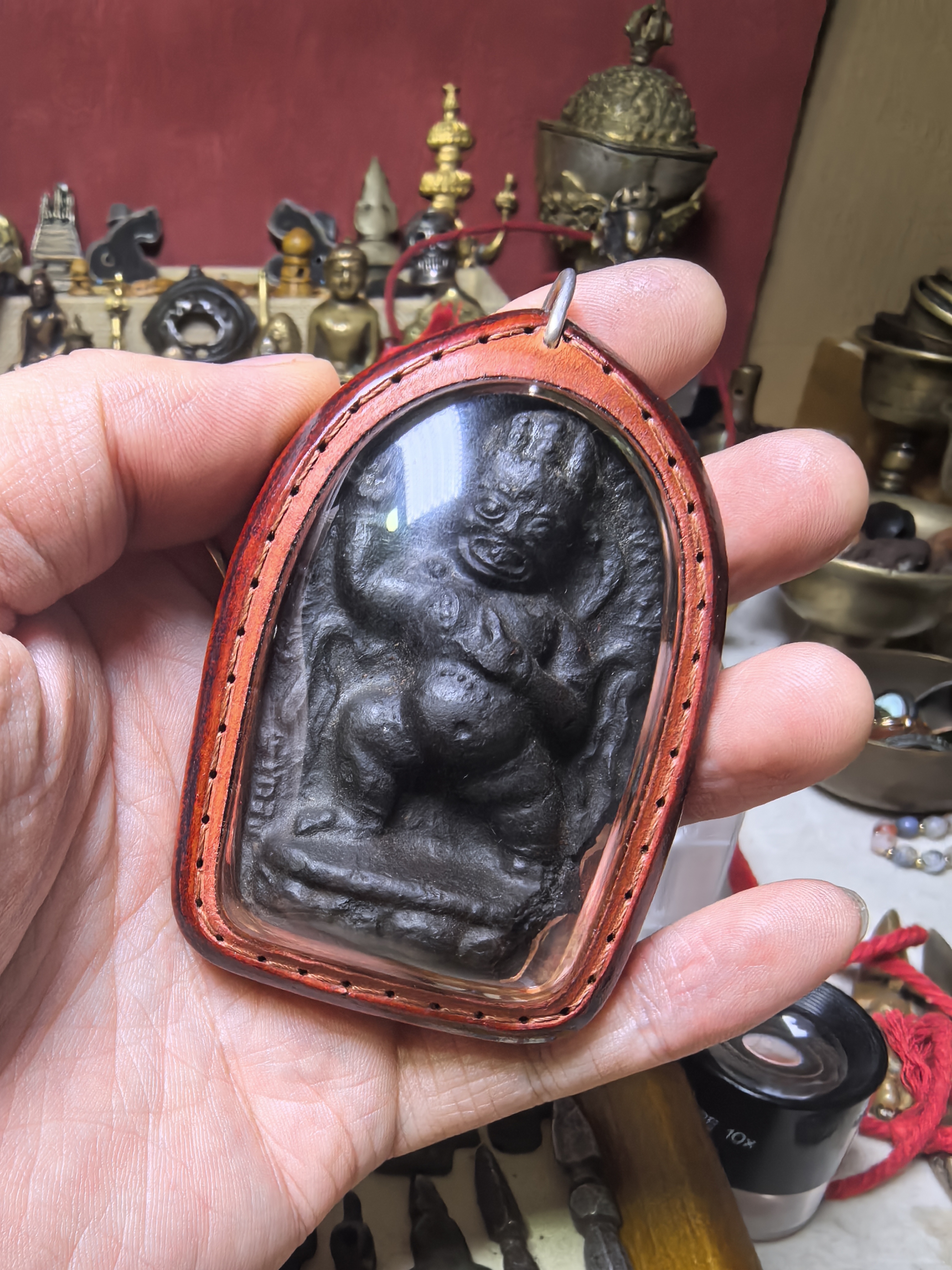 金刚手黑擦擦吊坠铜杂件