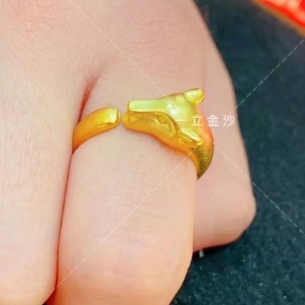 合金戒指 暴富戒指 时尚饰品精美气质