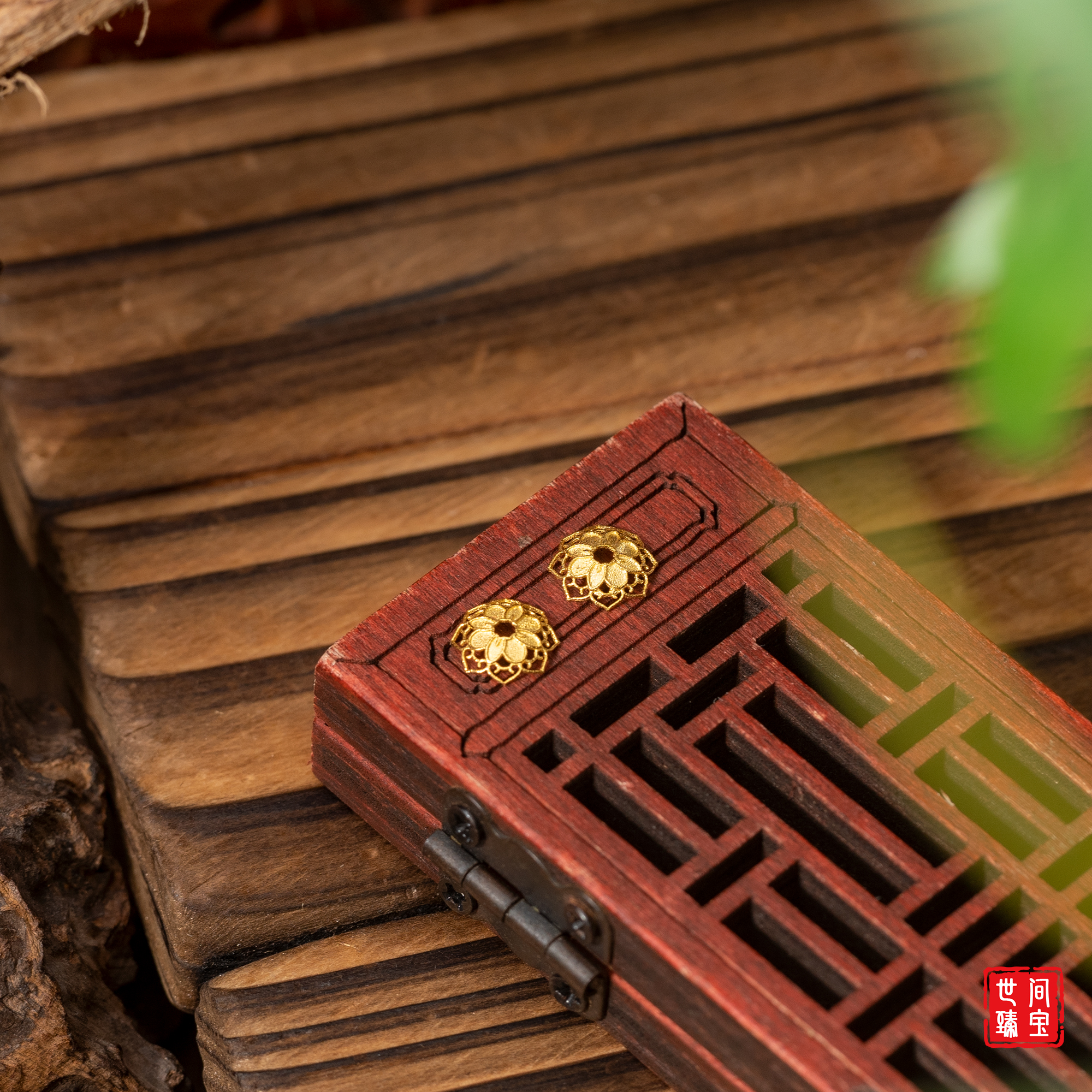 【小号福利专享】18K金大蕾丝花托配件/7.5mm/多样性发/发一对/R6