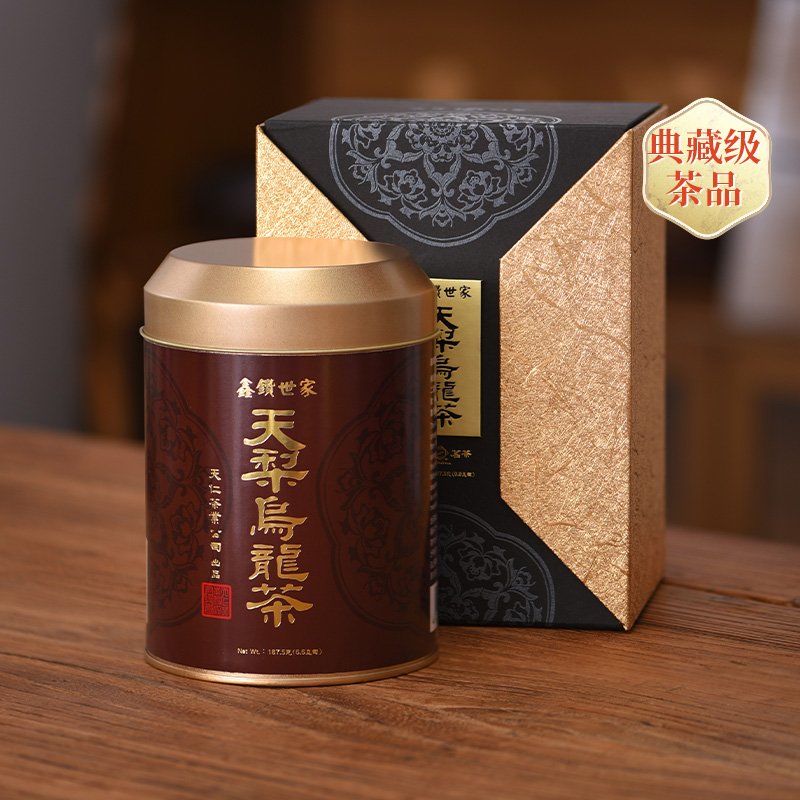 天福茗茶 鑫钻世家天梨乌龙茶 台湾原装品质高山茶187.5g罐装