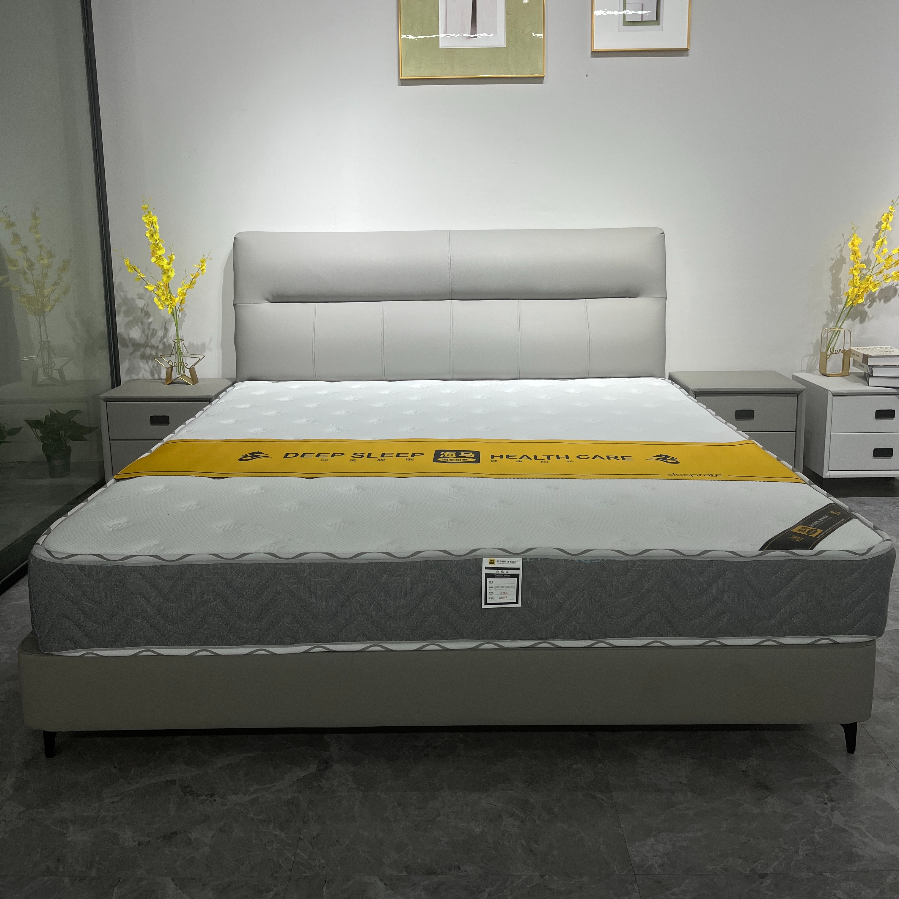 602轻奢简约1.8米1.5米框架主卧大床双人床软床婚床