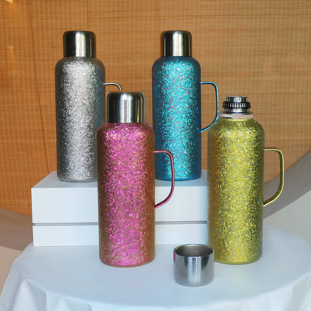 大容量保温瓶纯钛保温壶钛杯保温杯旅行壶焖茶杯传家壶