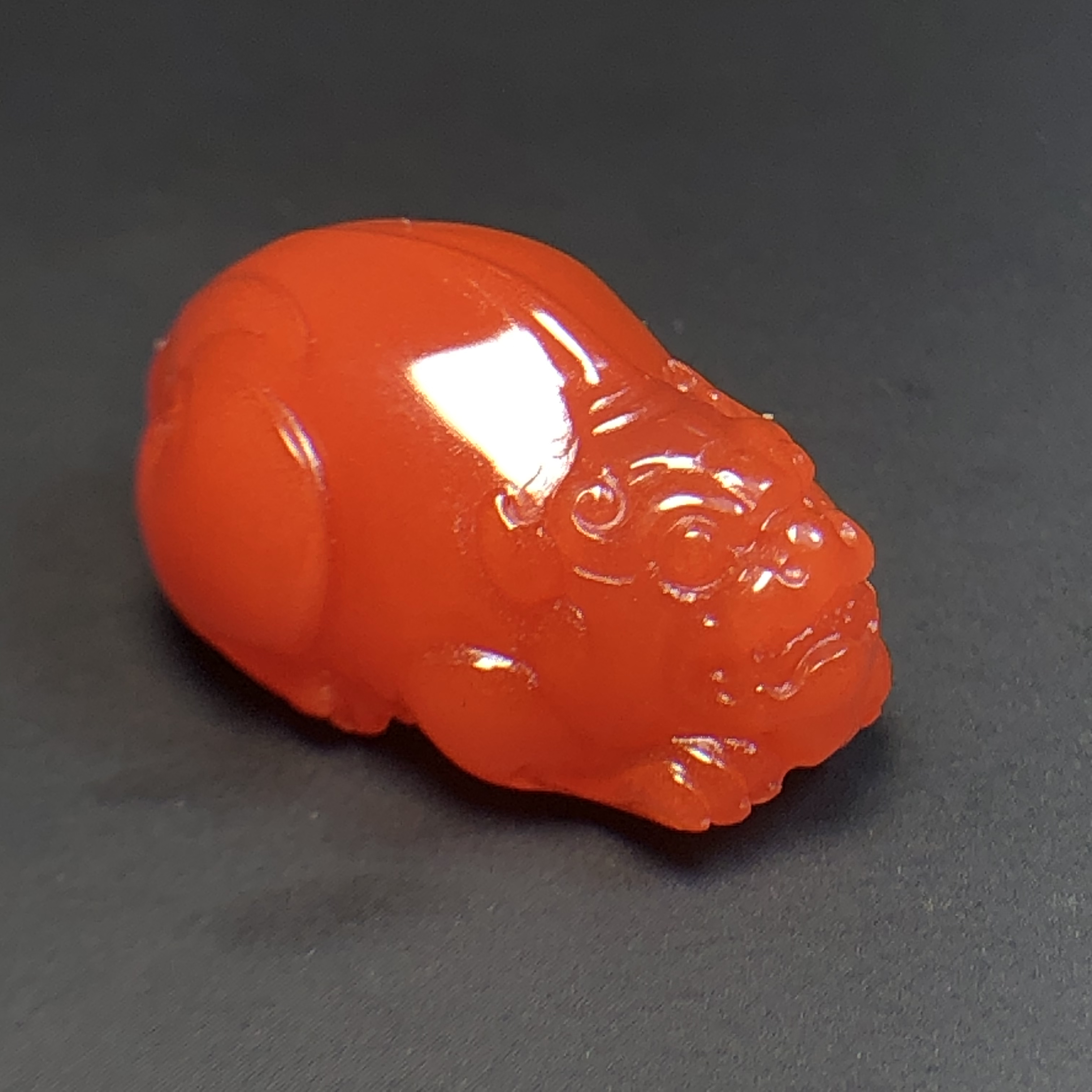 保山南红玛瑙挂坠貔貅24.5/16/12.9mm（无注胶无烤色无优化）