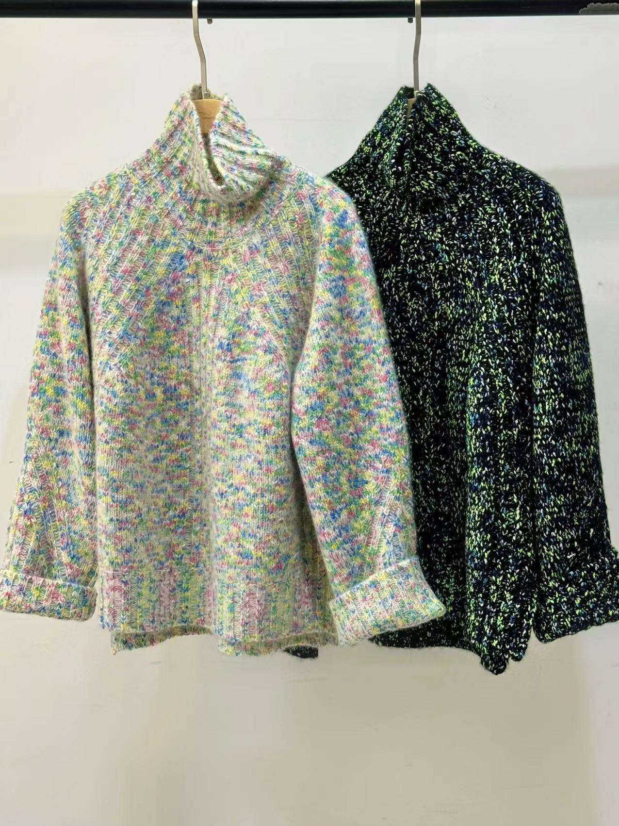 Li Wang/里望2024设计师款 SL康 低调内敛  高幸福感羊绒高领毛衣