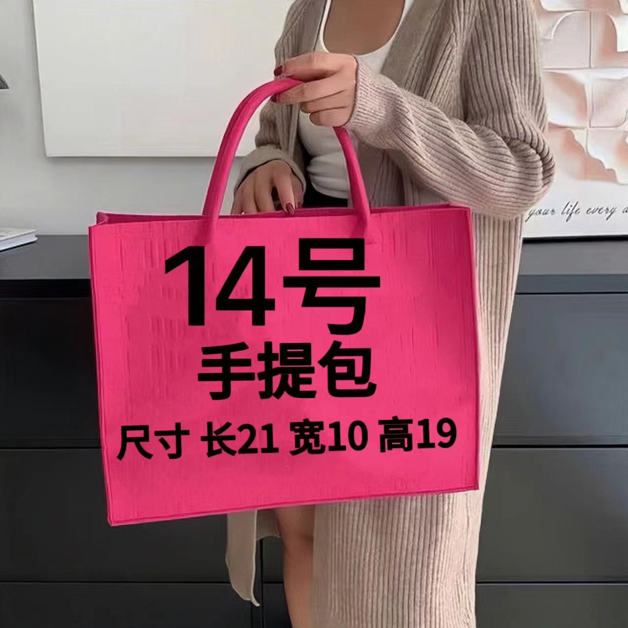 【14号】2024爆款时尚轻奢托特包78089