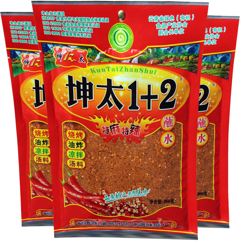 坤太1十2云南蘸水特麻辣烧烤调料150克*1袋贵州烙锅五香火锅蘸料