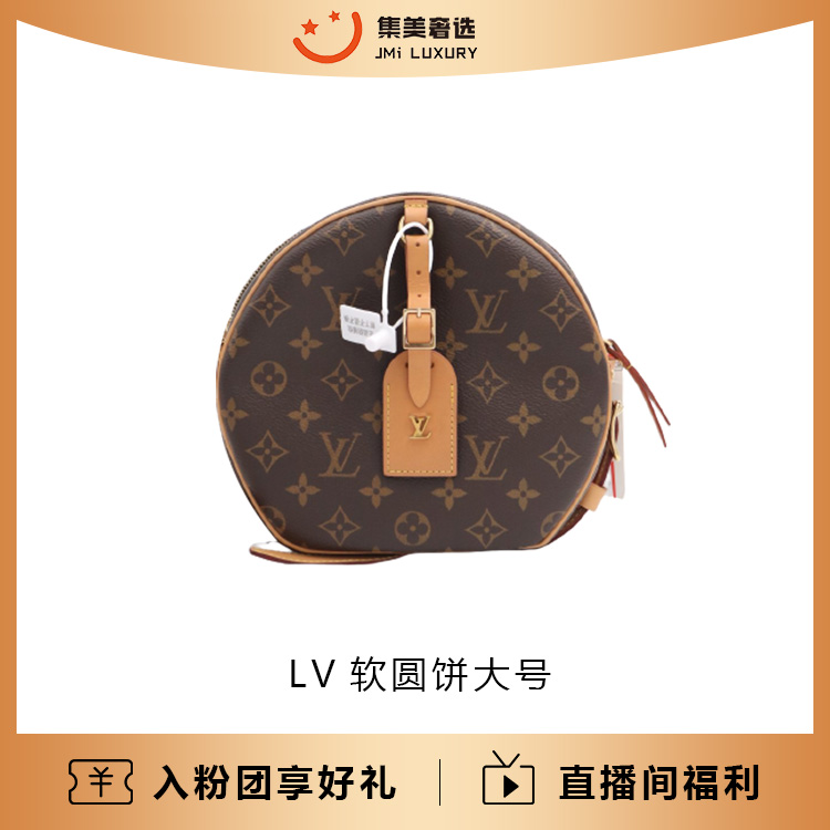 99新 LouisVuitton/路易威登 LV 软圆饼大号老花百搭包/JM9261