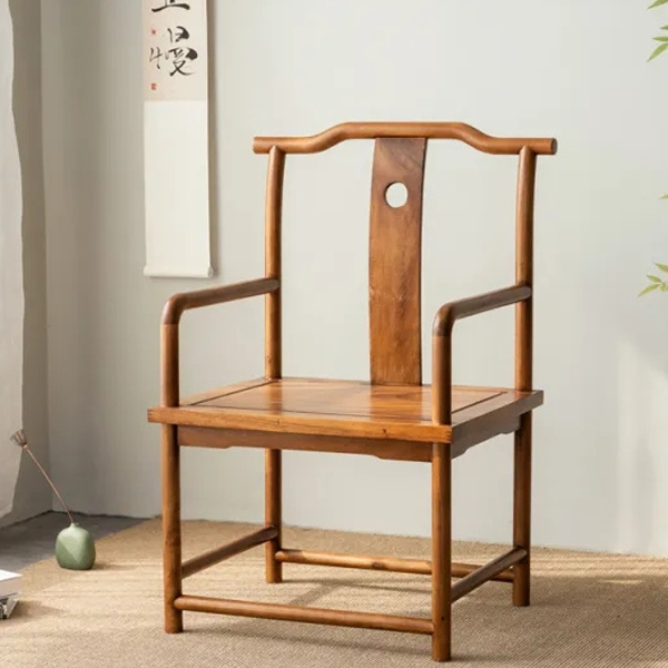 胡桃木梧栖主客椅新中式家具椅子餐椅圈椅茶椅实木椅书家用实木椅